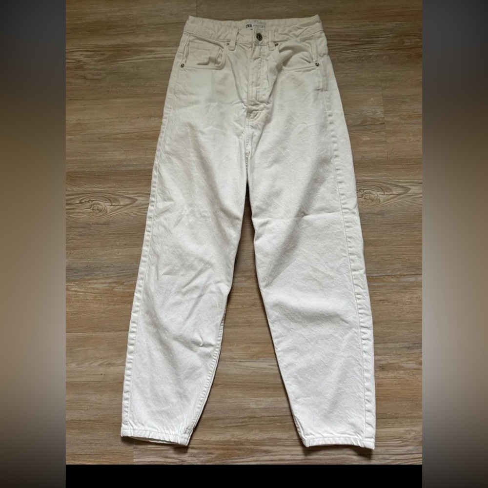 Zara white jeans